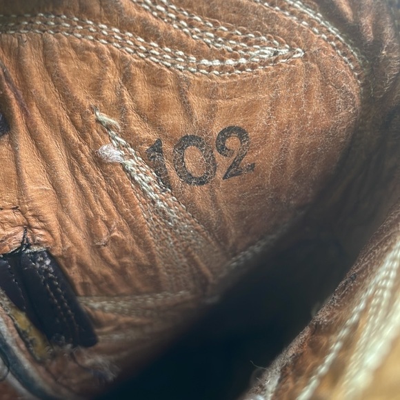 SEIBERLING Vintage Leather Hand Made Cowboy Western Cowgirl Boots Size 6 B # 102 - Picture 14 of 15